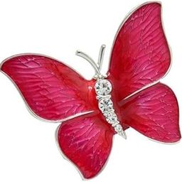 ™ 2xFashion Women Crystal Rhinestone Rose Red Enamel Alloy Butterfly Brooch Pin | Pins & Brooches | Fashion Jewelry-image-69