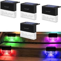 hardoll Solar Lights Outdoor 2 LED for Home Garden Wall Decorative Waterproof Lamps(Pack of 4)-image-98