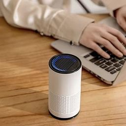 Desktop Air Purifier with True HEPA H13 Filter, UVC Light, 400 sq ft Coverage, 9000 Hour Filter Life, White-picture-14