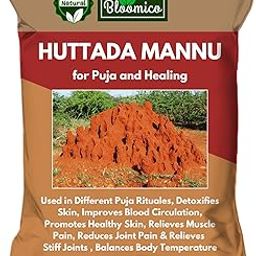 Bloomico Huttada Mannu (Putta Mannu) for Pooja - 2 kg | ಹುತ್ತದ ಮಣ್ಣು | Natural Pure Ant Burrow Soil & Snake Burrow Soil for Healing - 2 kg-image-89