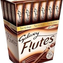 M-Ved Galaxy Flutes Chocolate Wafer Sticks, 24 Count, Tear to Share Pack-image-58
