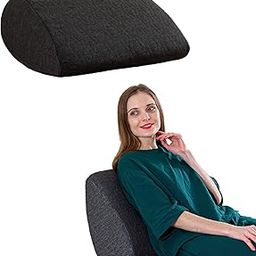 The White Willow Orthopedic Memory Foam Soft Inclined Bed Wedge Leg Rest Pillow for Acid Reflux, Pregnancy, Anti Snoring, Reading, Back Pain Relief, Knee and Back Support- Grey (17"L x 14.8"W x 7"H)-picture-3