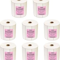 Tudko 50 mm X 35 mm (Smooth White) Direct Thermal Barcode Paper Labels, 3000 Labels in Roll, It is Self-Coated Ink Paper Label, Set of 8 Roll, Self Adhesive Paper Label Roll-5