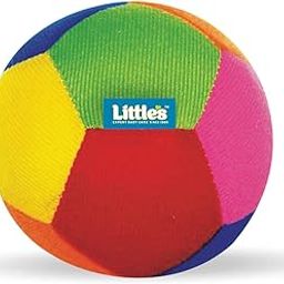 Little's Soft Plush Baby Ball with Rattle Sound|Baby Toys|Size 11 cm (Medium)|Toys for Kids|Colorful Toddler Activity Toys|Soft Toy, softball, Multicolor-28