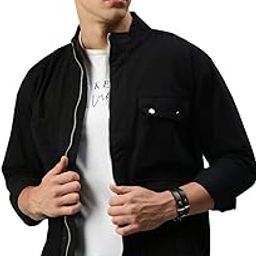 Men's Denim Short Length Jacket-image-43