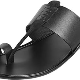 Men's Faux Leather Everyday Kolhapuri Inspired Stylish Sandals-21