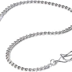 Clip Pocket Watch Chain Watch Vintage Metal Alloy Chain Accessory for Your Pocket Watch (Black/Silver/Bronze/Gold), Silver, Classic-image-68