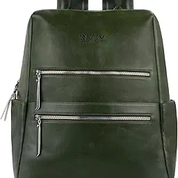 vismiintrend Leather Backpack for Women Girls with Padded Strap |30L Capacity | Office, Travel, College |16 Inch Laptop Travel Bag | Birthday Gift for Wife/Sister | Diwali Corporate Gifts-picture-4