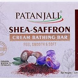 Patanjali Shea Saffron Body Cleanser Natural Body Cleansing Soap for Men & Women Bathing Bar for Glowing, Smooth & Soft Skin 125 gm Pack of 4 (3+1)-image-21