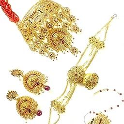 Maang Tikka & Nose Ring Set Jewellery Set_23-image-73