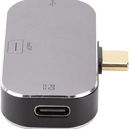 MICROWARE Type C Hub, 3 in 1 USB-C/Type-C Male to Dual USB-C/Type-C + Mini DP Female Adapter-46
