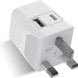 Ceptics Travel Adapter India to UK, 3 in 1 Plug With 1 USB, 1 USB-C, Singapore, G Type Plug Socket for Indian Pins, Laptops, Phones - CE-RoHS - White 1pc-picture-13