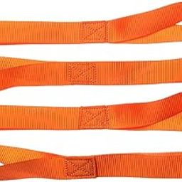 CALANDIS™ 5Pcs Soft Loops High Strength Tie Down Loops Nylon Heavy Duty Tie Down Straps Orange 29.5cm | Tie Downs & Straps | Tools-0