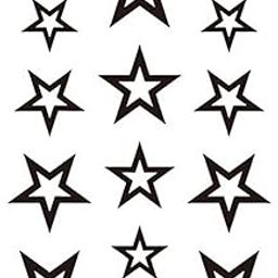 3D Temporary Tattoo Birds Butterfly Crown Arrows Stars Design Size 10.5x6CM - 1PC. (8)-image-92