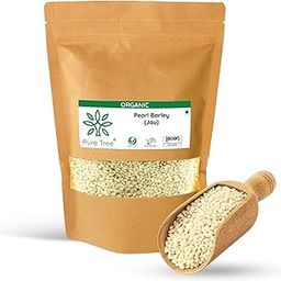 Pure Tree Certified Organic Barley Cereal Grain | 350 g | Raw Jau Grain | Whole Barley | Low Glycemic Index | Raw Barley Cereal Grain | Barly Seeds Pearl Barley Seeds-image-29