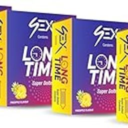 4EX Condoms for Men (Pack of 4) | Pineapple Flavor | Long Time | Super Dotted | Extra Lubricated | Electronically Tested | Disposable Pouches (3 Condoms Per Pack)-8
