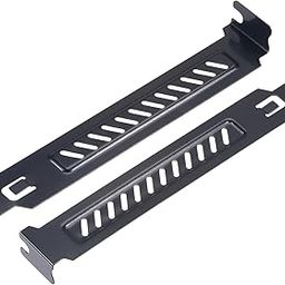 CHIST Metal Pci Slot Covers With Screws For Pc Case Airflow And Dustproof Black with Ventilation, 121 mm, Steel, Pack of 5 with Screws-27
