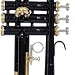 Stock Mania® Black Colored Trumpet 01 For Sale With Free Hard Case + Mouthpiece + Bb Pitch-image-53