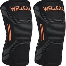 WELLESA NeoGrip 3D Knee Cap with Anti Slip (L), Compression for Pain Relief, Arthritis & Injury Recovery, Breathable Knitted Fabric, Knee support for Men & Women, Gym & Sports, Bold look, Best Fit-image-37