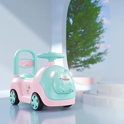 Cockatoo-Kids Baby Bunny Swing Car for Kids Ride-On Magic Car with LED Lights & Music Push & Glide Toy for Toddlers with Backrest Seat & Big Wheel Push Car for Ages 1-3 Pink & Sea Green Up to 25 Kg-10