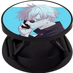 Eggshell® Premium Super Matte Phone Grip & Stand | Expandable Mobile Back Holder for Smartphones & Tablets | (Satoru gojo on Phone Call JJK)-image-9