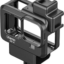 Ulanzi G9-4 Go Pro 9, 10, 11 Plastic Camera Cage with 2 Cold Shoe Mount for Mic and Led Light, Protective Frame with 52mm Filter Adapter, Lens Cap, Compatible with Tripod Selfie Stick-15