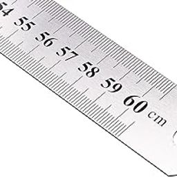 Tia Crafts 24 inch, 60 cm Stainless Steel Ruler Scale Long double Side Measuring Tool for Architects, Engineers, College Students (24 inch, 60 cm, Stainless Steel)-image-13