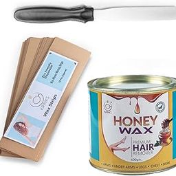 KRINKS® Wax Kit with Natural Honey Wax 600gm, Waxing Strips 50 pcs and Wax Applicator Knife/Spatula | Waxing Kit for Women Hair Removal | Easy to Use | Made in India-image-89