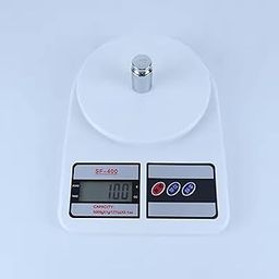 Digital Kitchen Weighing Scale | 10Kg x 1g Precision | Food Scale with LCD Display for Cooking, Baking, Meal Prep & Healthy Diet | Compact Electronic Weight Machine for Home Use.(White)-13