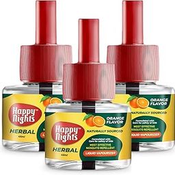 Happy Nights Orange Mosquito Repellent Liquid Refill, Mama’s Choice Orange Repellent, 45ml Oil based Mosquito Repellent | Prevent from Mosquito | The Best & Natural Mosquito Repellent for Babies| Liquid Mosquito Refill Pack of 3 - FORMULATION 4X-image-52