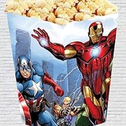 personalized marvel avengers theme popcorn holder with birthday boy/girl name (10 pcs)-Multi color-picture-16