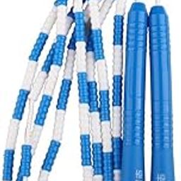 HEAVENGLOW Adjustable Jump Rope Beaded Skipping for Exercise Fitness Blue + White | Fitness Running & Yoga | Fitness Equipment & Gear | Jump Ropes-picture-26