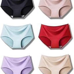 Women's Seamless Hipster Ice Silk Panty,Pack of 4 Multicolor (Sizes S to XXL)-image-44