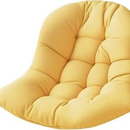 UJEAVETTE Hanging Egg Chair Cushion Soft Basket Chair Cushion for Porch Office Outdoor Yellow-image-87