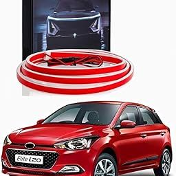 Car Led Wood Light/Front Bonnet led Light White Compatible with I20 Elite-picture-32