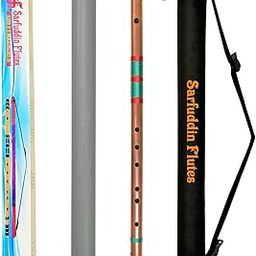 Sarfuddin Flutes C Natural Medium 19 Inches Right Hand Oil Treated Fry Bamboo Flute Bansuri With Carry Bag-image-84