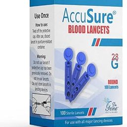 AccuSure Round Lancets (Blue) (100)-12