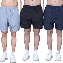 Men's Sports Shorts Combo Pack of 3, Men's Running Shorts, Gym Shorts with Zipper, Athletics Shorts for Mens, Comfortable & Stylish Design Yoga Shorts-image-76