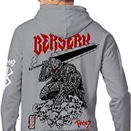 Men's Cotton Printed Full Sleeve Guts Wrath Berserk Oversized Hoodie-image-17