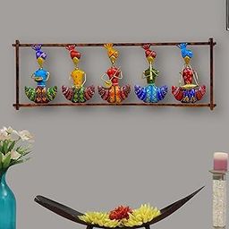 ZXC Metal Rajasthani 5 Musicians Wall Decor/Wall Hanging For Living Room/Bedroom Size-30 x10.5 Inch-image-24