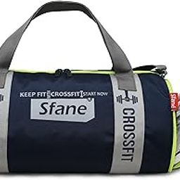 Gym Bags for Men with Separate Shoe Compartment Sports Gym Bag for Women Duffle Bags for Gym, Duffel Bags Sports Bag - Navy Blue & Grey-image-74