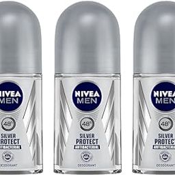 Nivea Silver Protect Deodorant Roll On for Men 50 milliliters (Pack of 3)-38