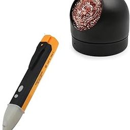 Digital Craft Soldering Tip Cleaner Ball with Copper Wire & Metal Dross Box + Voltage Detector Sensor Tester Pen | Electronics Repair & Safety Tool Kit-23