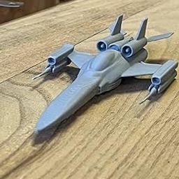 BHISRA FAB Scale Model Fighter Aircraft, Twin-Engine Military Jet Replica, Grey-image-23