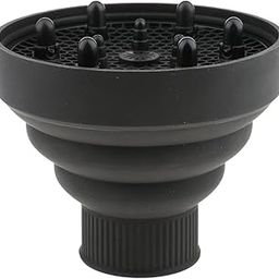 Maxxlite Collapsible Silicone Hair Dryer Blower Diffuser Hairdressing Styling Tool Salon Curl Hair Blower Nozzle - black-28