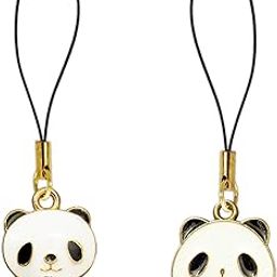Pack of 2 Lucky Cute pendant phone charms aesthetic for girls women backpack hanging keychain key ring gold accessories necklace bracelet clasp thread Ornament decor Smart combo-32
