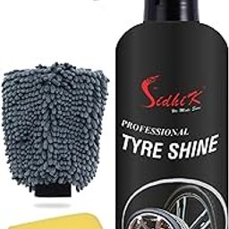 SidhiK Tyre Polish Kit for Instant Shine | Tyre Shine Restorer | Prevents Fading & Cracking of Tyres | Non-Greasy, Long-Lasting Deep Gloss | 500ml (Standard Kit-II, Pack of 3)-image-81