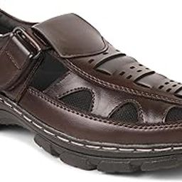 Men’s Leather Sandals – Stylish, Lightweight, Comfortable Casual Footwear for Men | Breathable Sandals for Walking, Travel, Everyday Wear and Outdoor Adventure-image-40