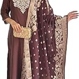 Women Solid Embroidery Kurta and Pant Set with Dupatta-picture-16