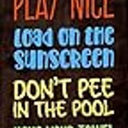 Vintage Primitive Funny Decor Pool Rules Vertical Deck Patio Outdoor Farmhouse Rustic Wood Sign 4x16 Inch-image-24